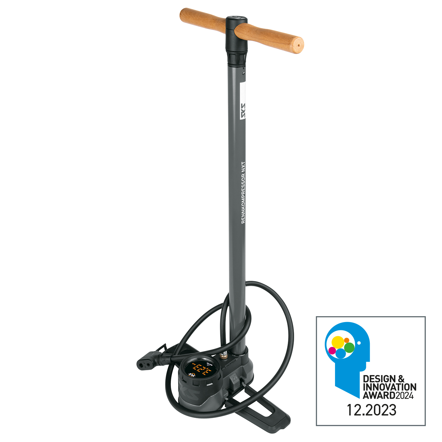 Насос напольный SKS RENNKOMPRESSOR NXT DIGI, цвет Серый