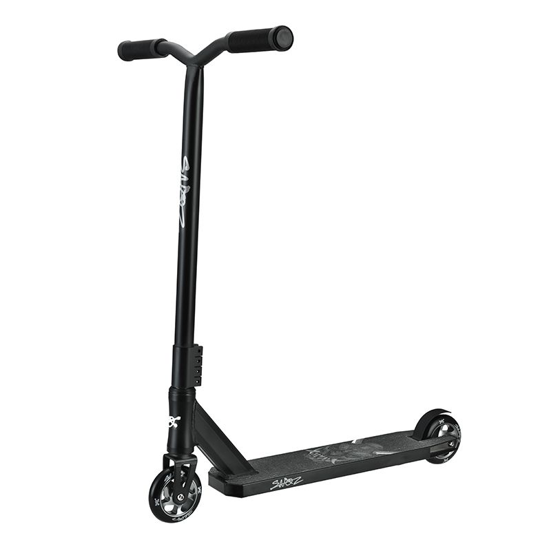 Самокат Двухколесный Трюковой Maxiscoo "Hellboy" (2022), Черный