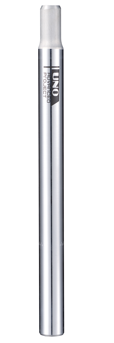 Подседельный штырь UNO, алюминевый 6061 TUBE CANDLE TYPE, D25.0~27.2mm X L300mm, NO OFFSET. Черный
