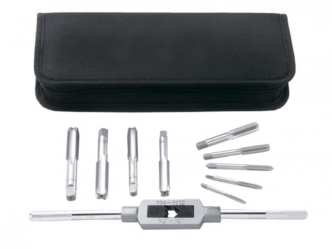 SUPER B (Premium) ТВ-19000 Набор метчиков с держателем: 1/2˝х20 левый и правый; 9/16˝х20 левый и пра