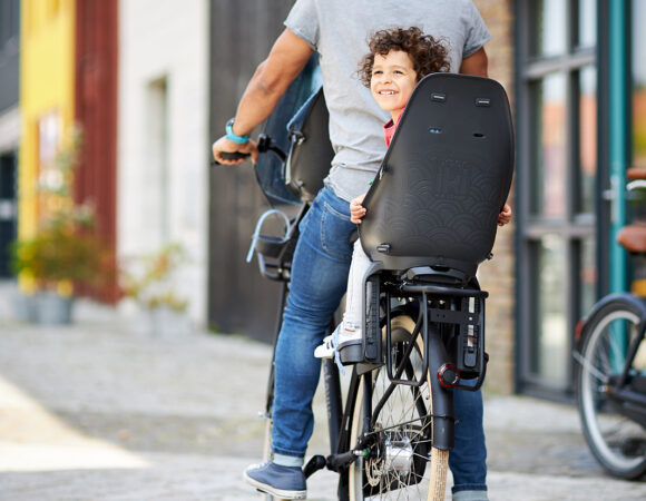 Urban Iki Фронтальное детское кресло + Compact Adapter, Koge Brown/Brown,, до 15кг