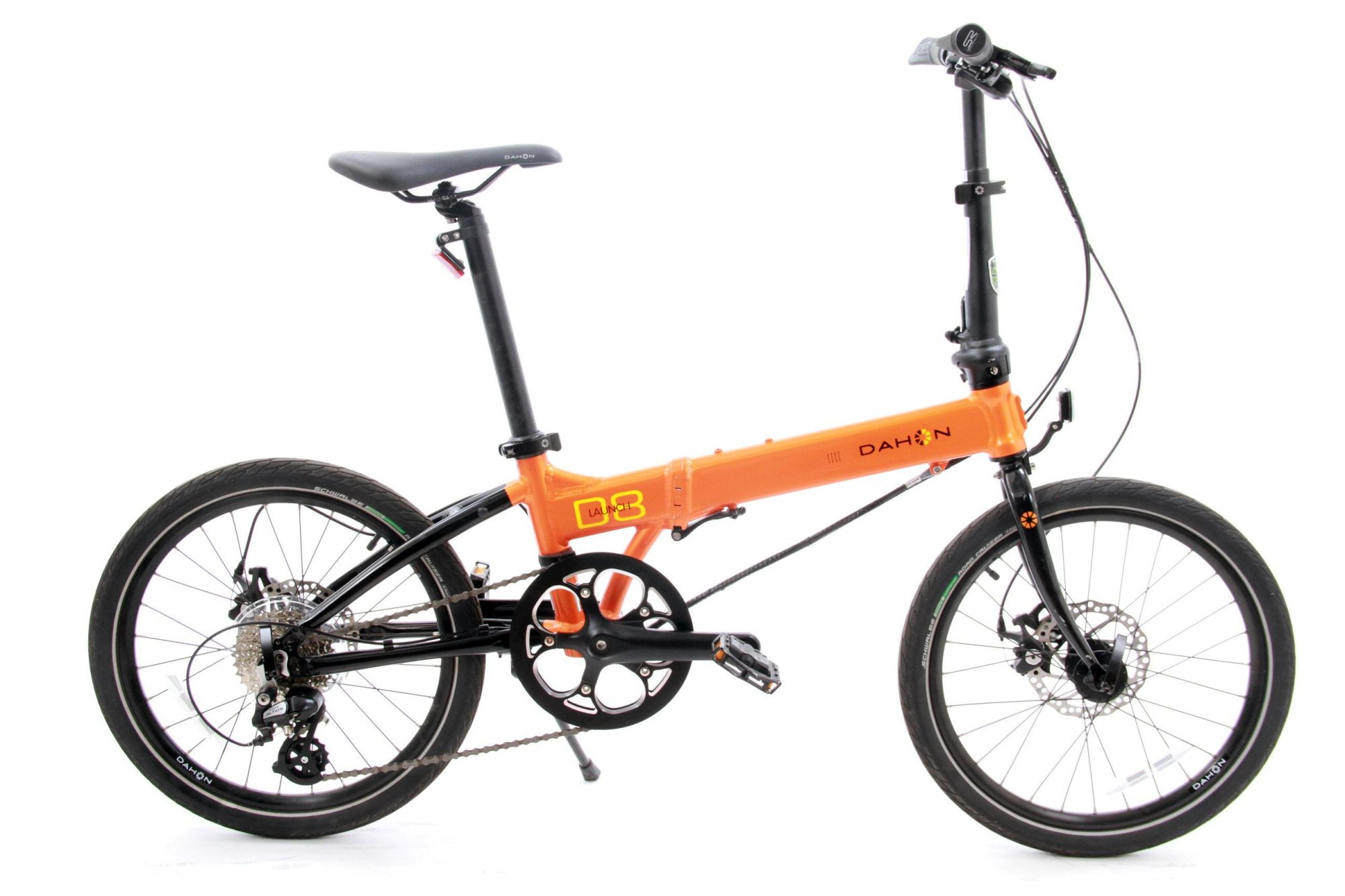Велосипед Dahon Launch D8 YS7871 (Orange), складной, колеса 20", 8 ск., дисковые тормоза