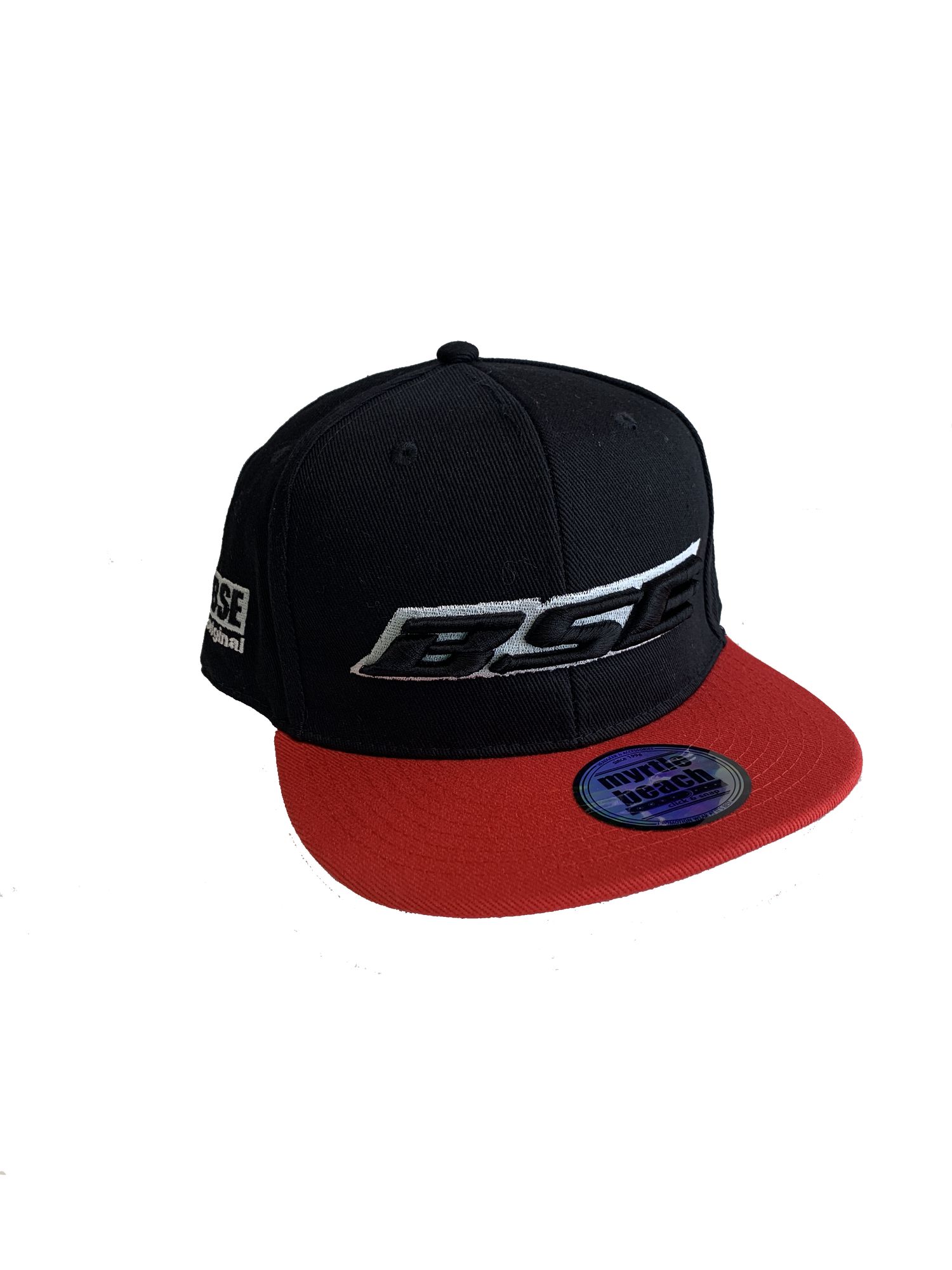 Бейсболка BSE Snapback black-red      