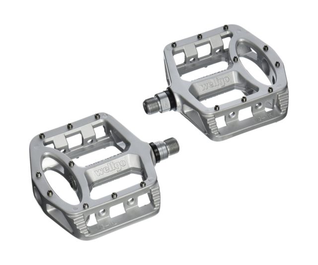 Педали WELLGO DH, BMX, MG-1 серый, магниевый корпус, промышленный подшипник. ось cr-mo, съемные шипы