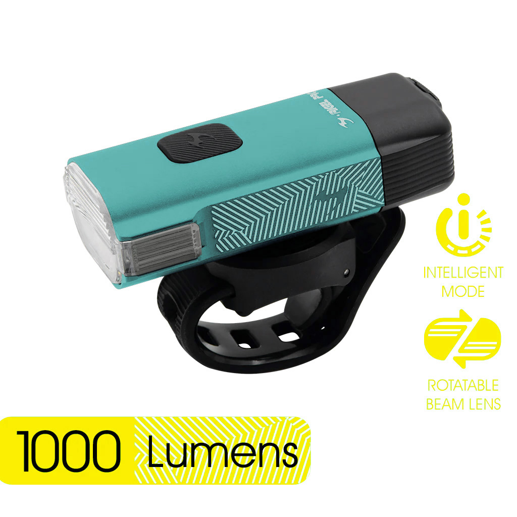 Фонарь передний Moon RIGEL PRO (C2-Sealfoam Teal), 1000 Лм, 6 режимов, USB‑C (версия 2025)