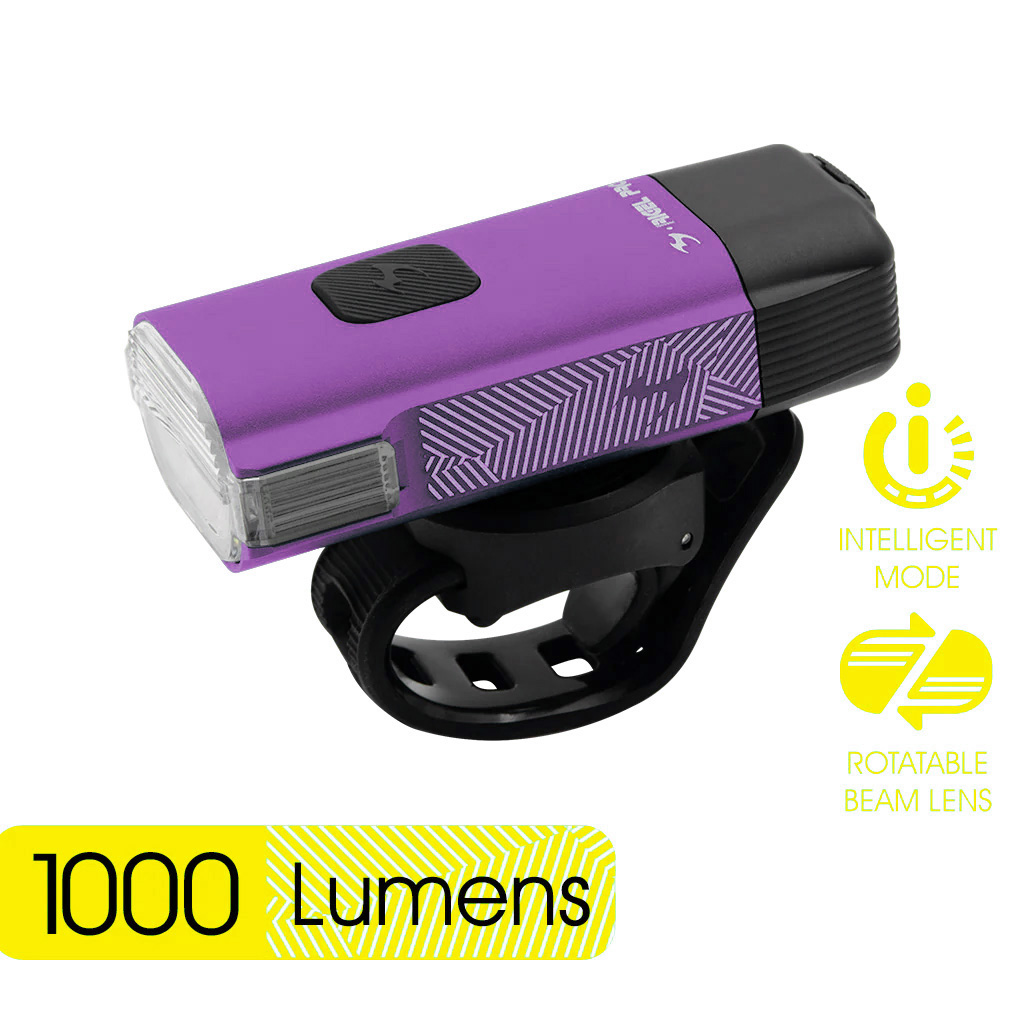 Фонарь передний Moon RIGEL PRO (C5-Orchid Purple), 1000 Лм, 6 режимов, USB‑C (версия 2025)