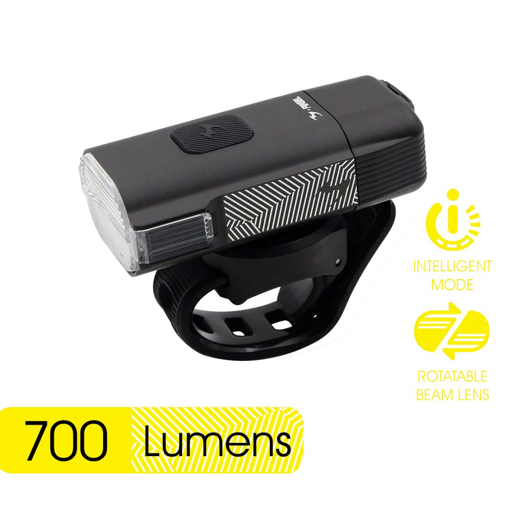 Фонарь передний Moon RIGEL (C1-Black), 700 Лм, 6 режимов, USB‑C (версия 2025)