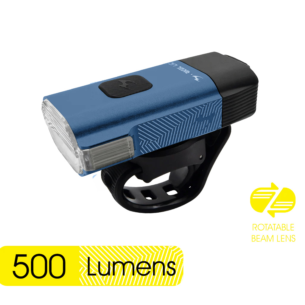 Фонарь передний Moon RIGEL LITE (C4-Sky Blue), 500 Лм, 6 режимов, USB‑C (версия 2025)