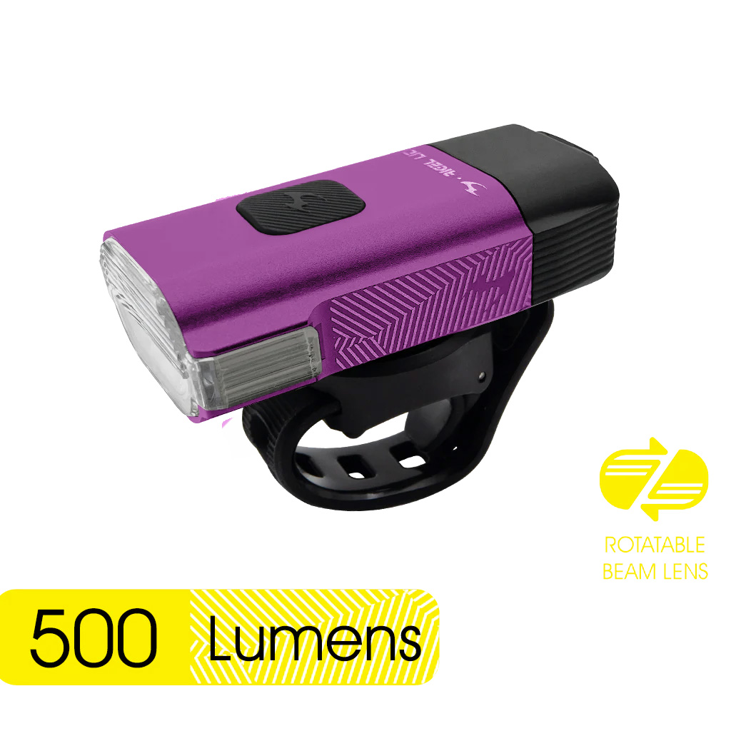 Фонарь передний Moon RIGEL LITE (C5-Orchid Purple), 500 Лм, 6 режимов, USB‑C (версия 2025)