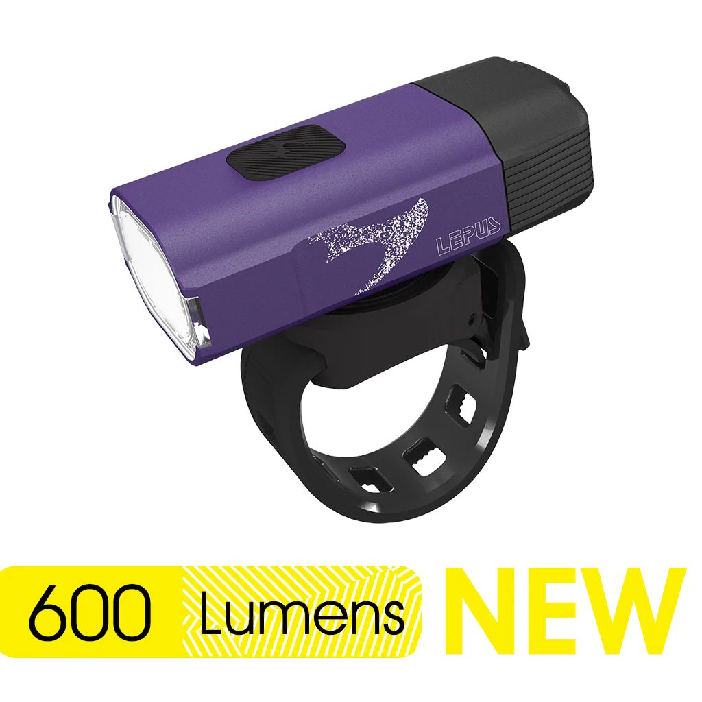 Фонарь передний Moon LEPUS (C5-Orchid Purple), 600 Лм, 6 режимов, USB-C