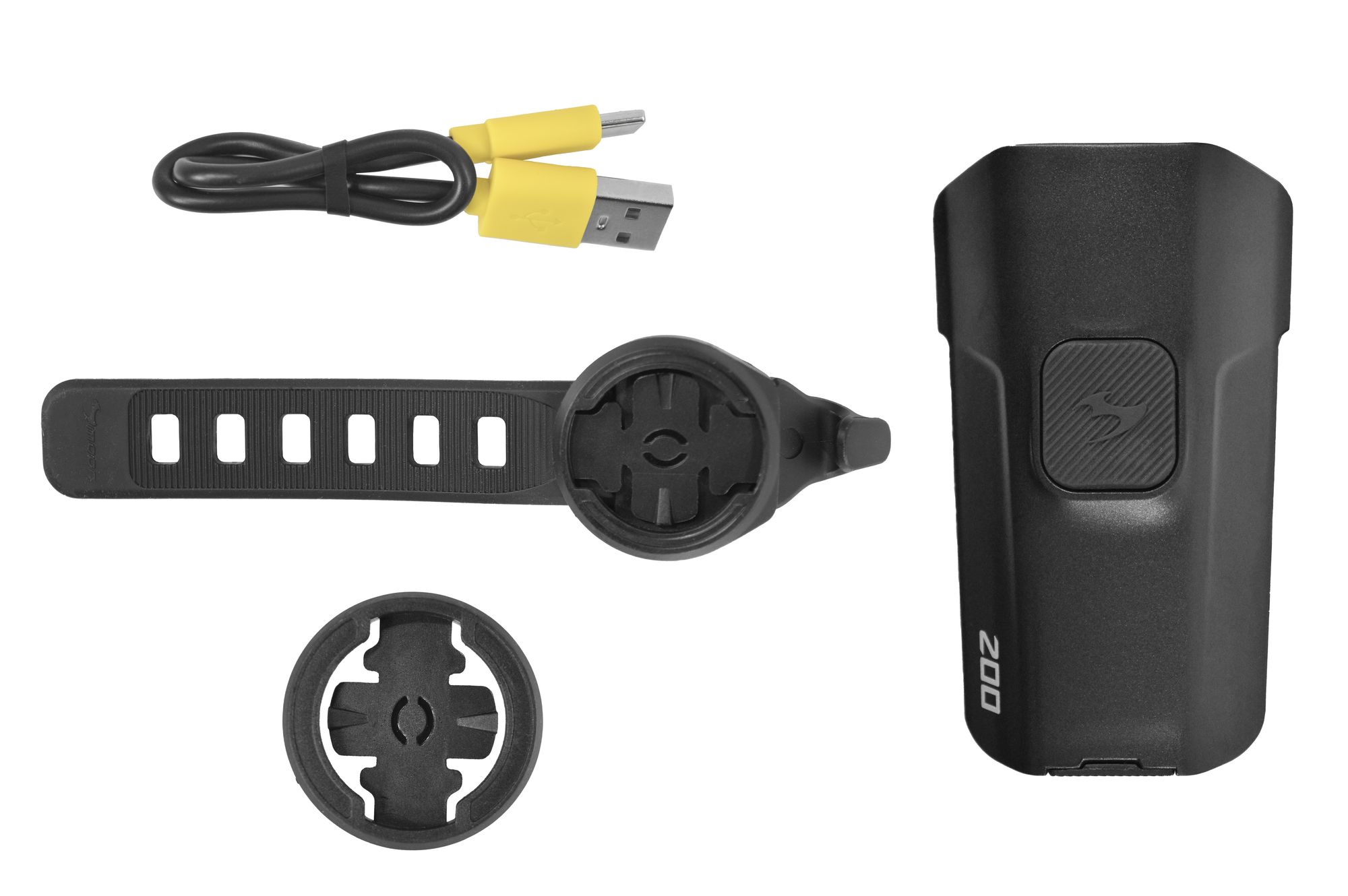 Фонарь передний Moon VELA 200 (C1-Black), 200 Лм, 4 режимов, USB‑C