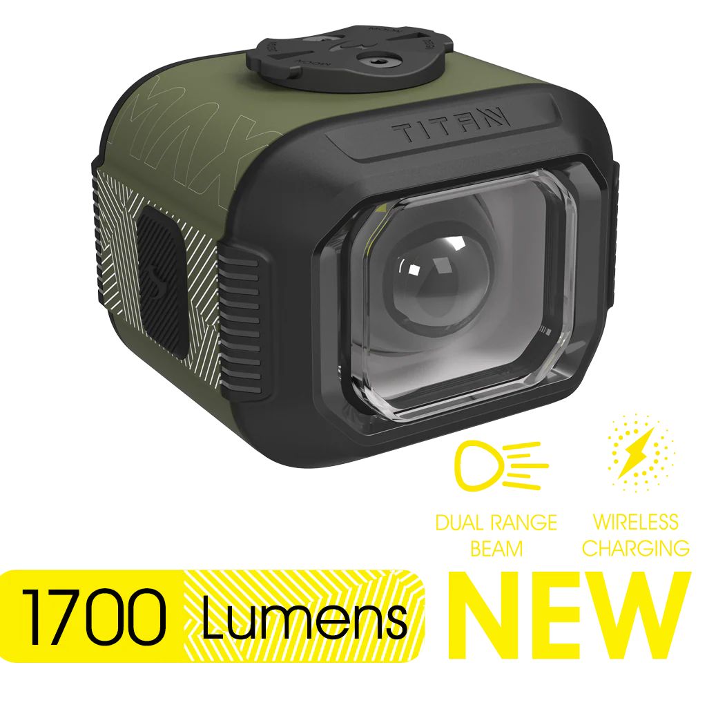 Фонарь передний Moon TITAN MAX (C3-Army Green), 1700 Лм, 7 режимов, USB‑C