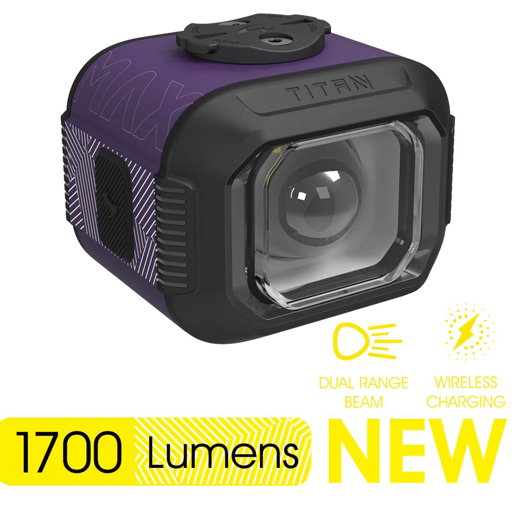 Фонарь передний Moon TITAN MAX (C5-Orchid Purple), 1700 Лм, 7 режимов, USB‑C