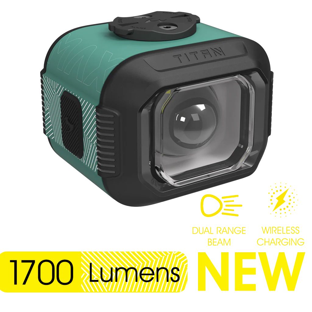 Фонарь передний Moon TITAN MAX-E (C2-Sealfoam Teal), 1700 Лм, 7 режимов, USB‑C