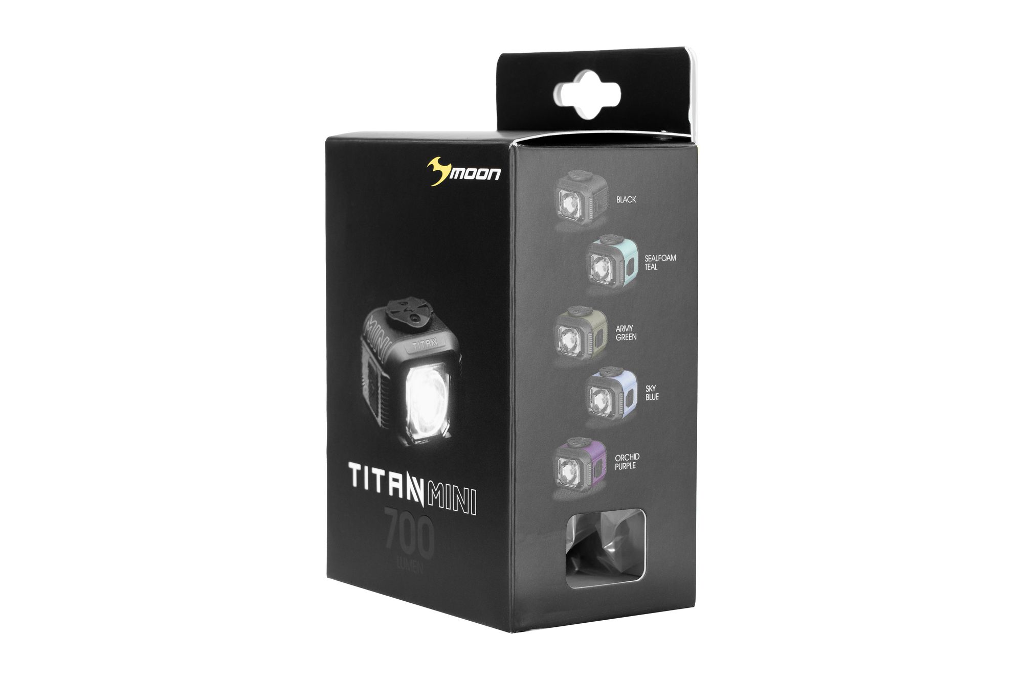 Фонарь передний Moon TITAN MINI (C2-Sealfoam Teal), 700 Лм, 6 режимов, USB‑C