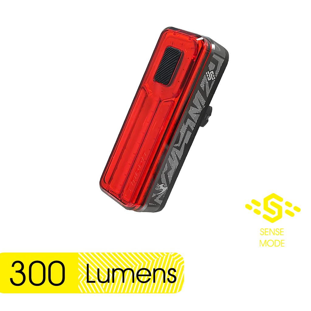 Фонарь задний Moon HELIX SENSE 300, 300 Лм, 5 режимов, USB‑C (версия 2025)