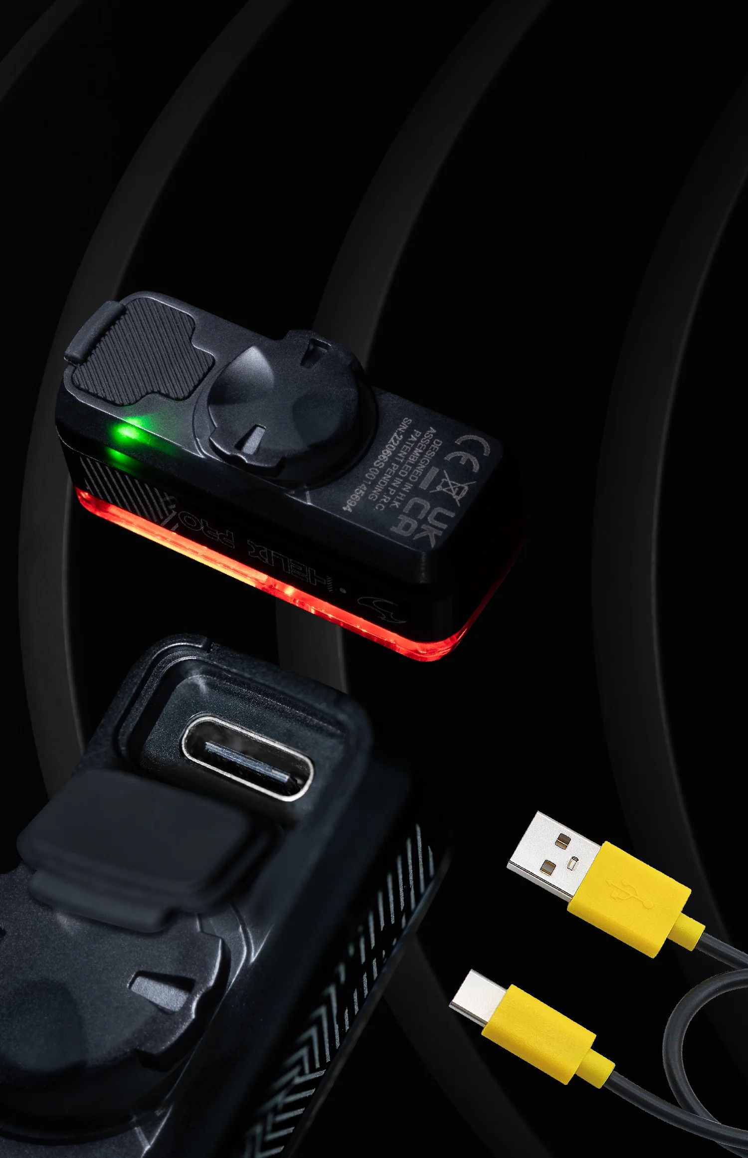 Фонарь задний Moon HELIX SENSE 150, 150 Лм, 6 режимов, USB‑C