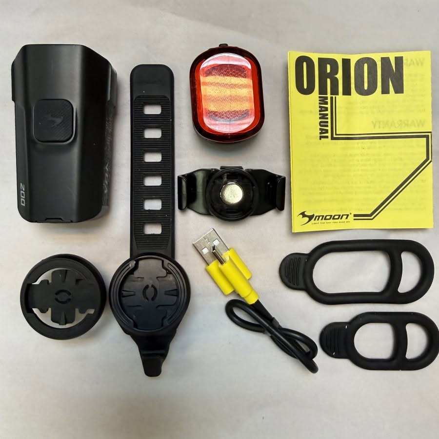Набор фонарей Moon VELA 200 (Black) & ORION