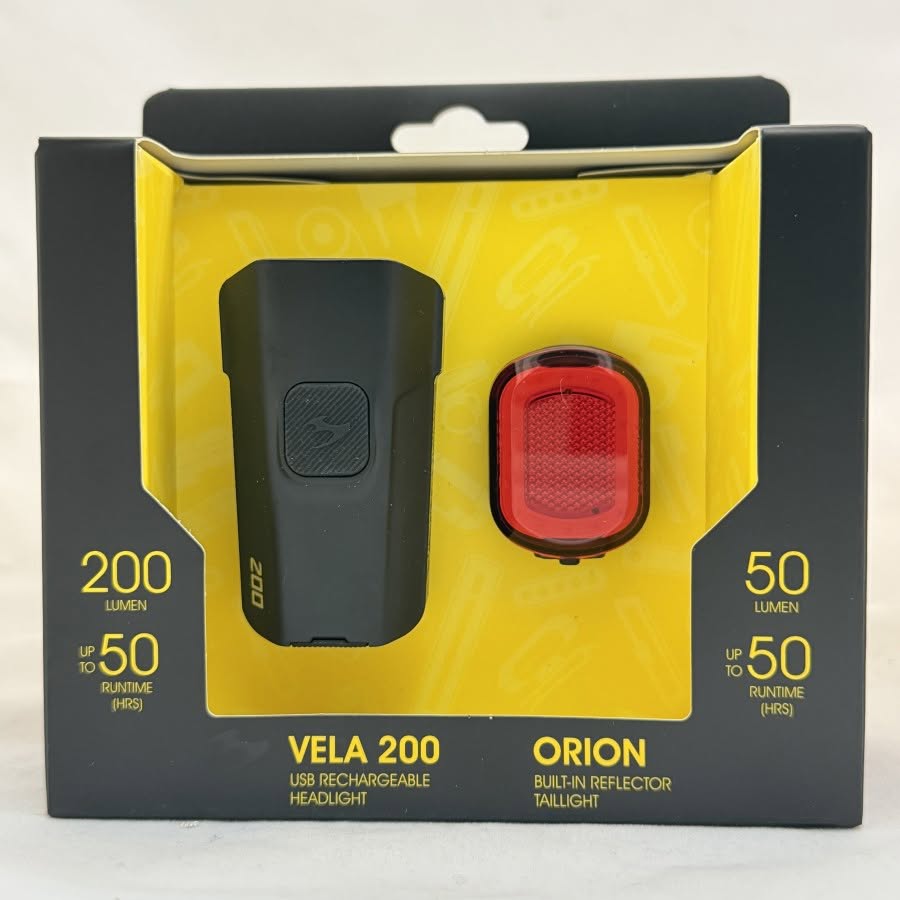 Набор фонарей Moon VELA 200 (Black) & ORION