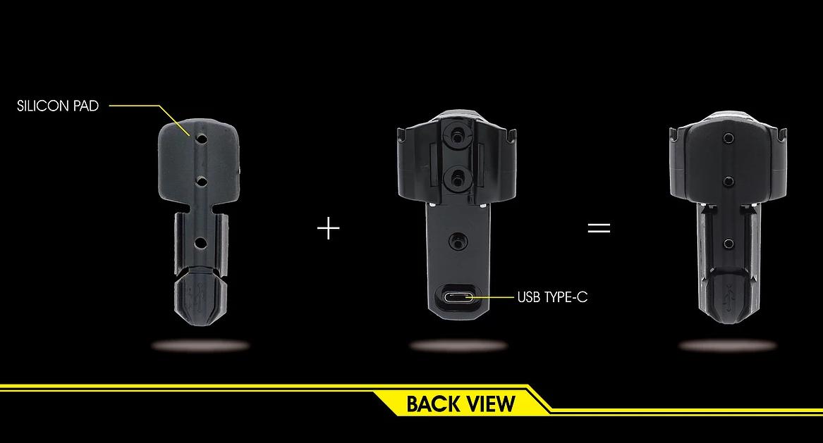 Фонарь задний MOON Cerberus, диодный, 5 режимов, USB