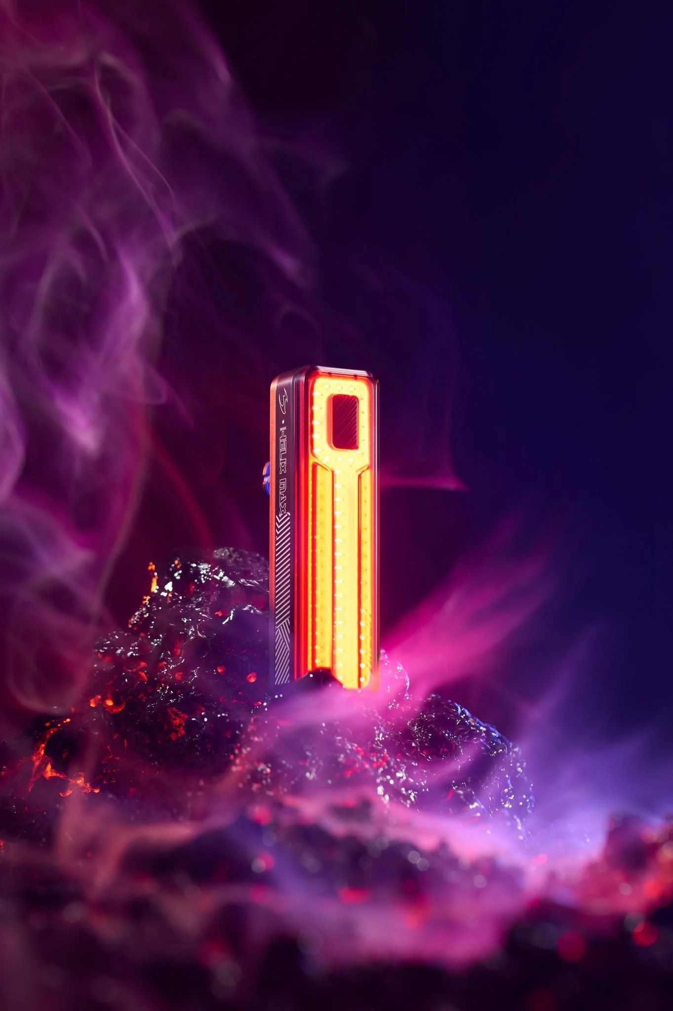 Фонарь велосипедный задний Moon HELIX SENSE 450, 1 диод, 6 режимов, Li-Po 1050 mAh, USB-С