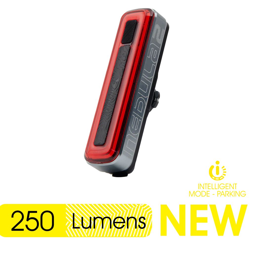 Фонарь велосипедный задний Moon Nebula 2, 1 диод, 10 режимов, Li-Po 1050 mAh, USB-С