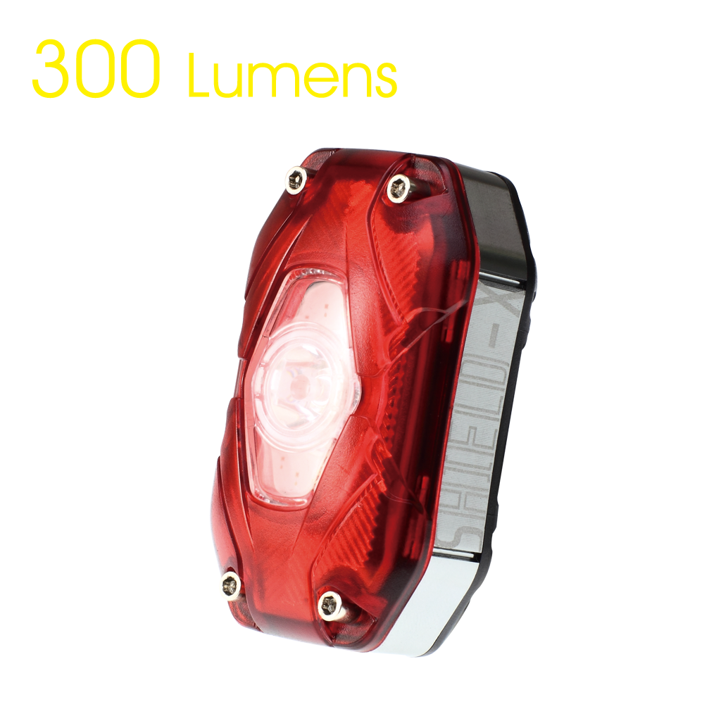 Фонарь задний Moon Shield-X Auto, 300 люмен, 9 режимов, micro USB