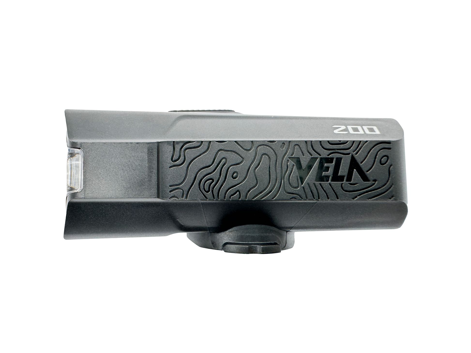 Фонарь велосипедный передний Moon VELA 200, 200 люмен, 1 диод, Li-Po аккумулятор 1200 mAh, черный цв