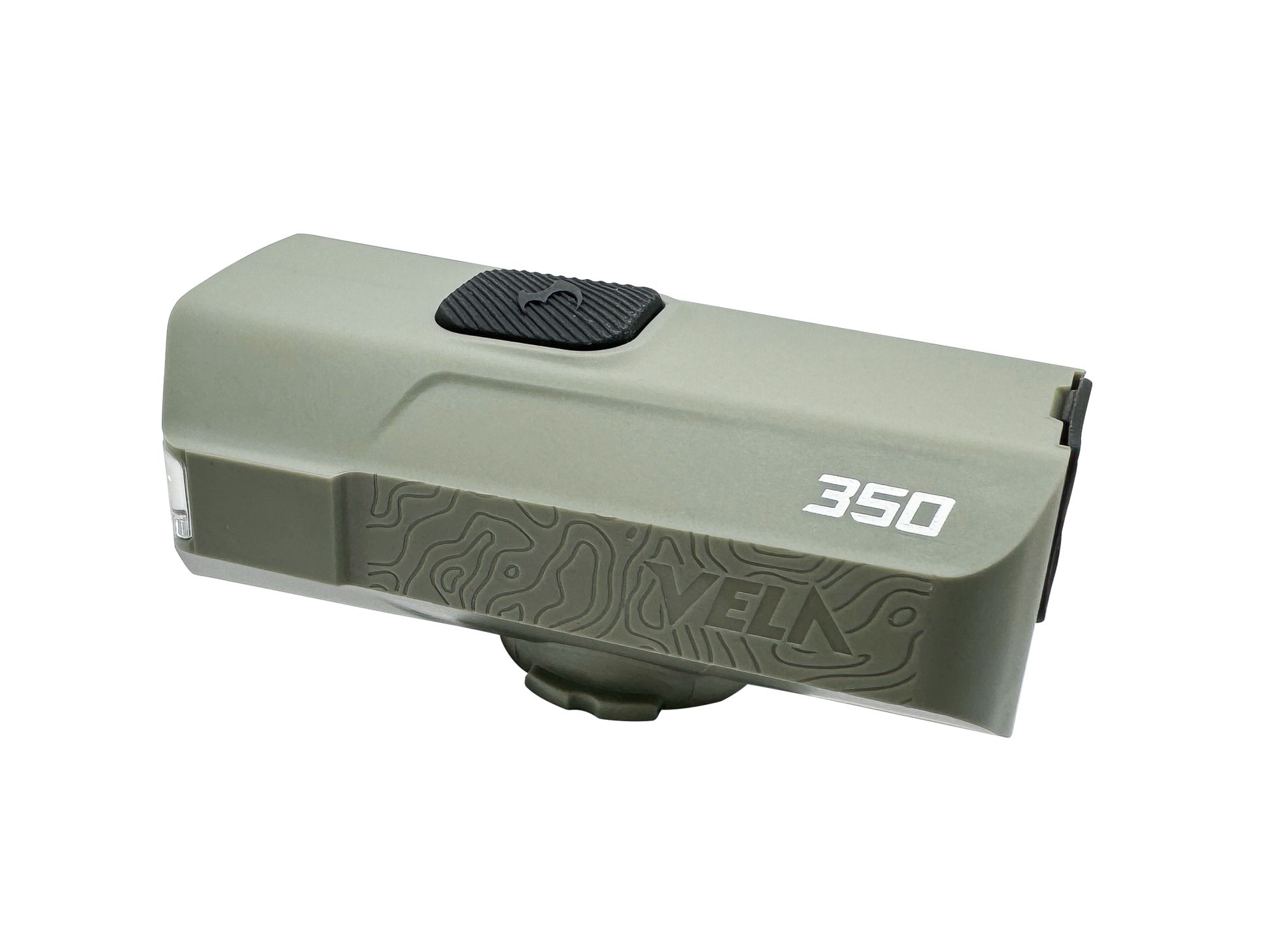 Фонарь велосипедный передний Moon VELA 350, 350 люмен, 1 диод, Li-Po аккумулятор 1600 mAh, черный цв