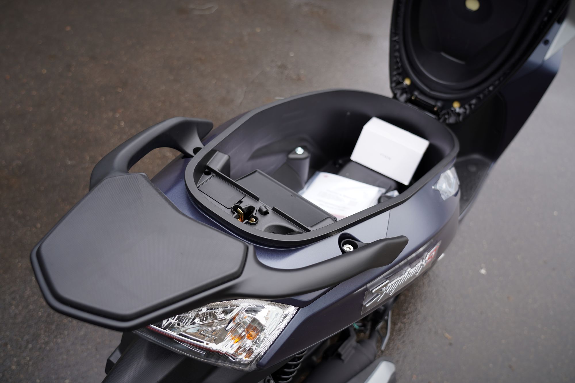 Скутер SYM Symphony ST 200 матовый сине-серый