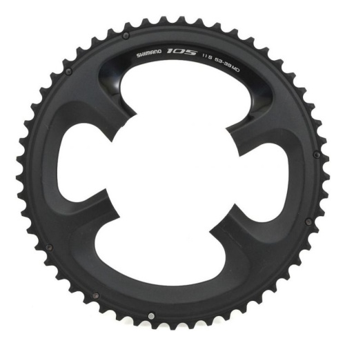 Звезда передняя Shimano, 105 FC-5800, 53T-MD для 53-39T, черный