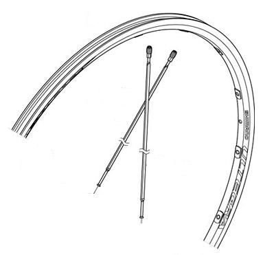 Спица Shimano WH-6700-F, 284мм, (1шт)