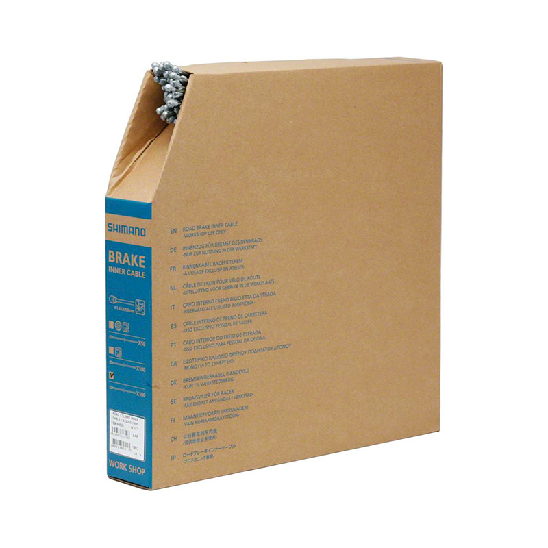 Трос тормоза SHIMANO шоссе, тр:1.6X2050мм стальн. , (100шт)в коробке