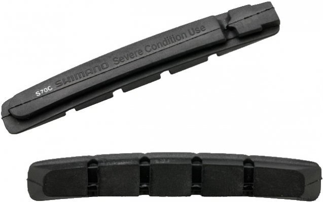Вкладыш тормозной колодки Shimano S70C, для v-brake, картридж