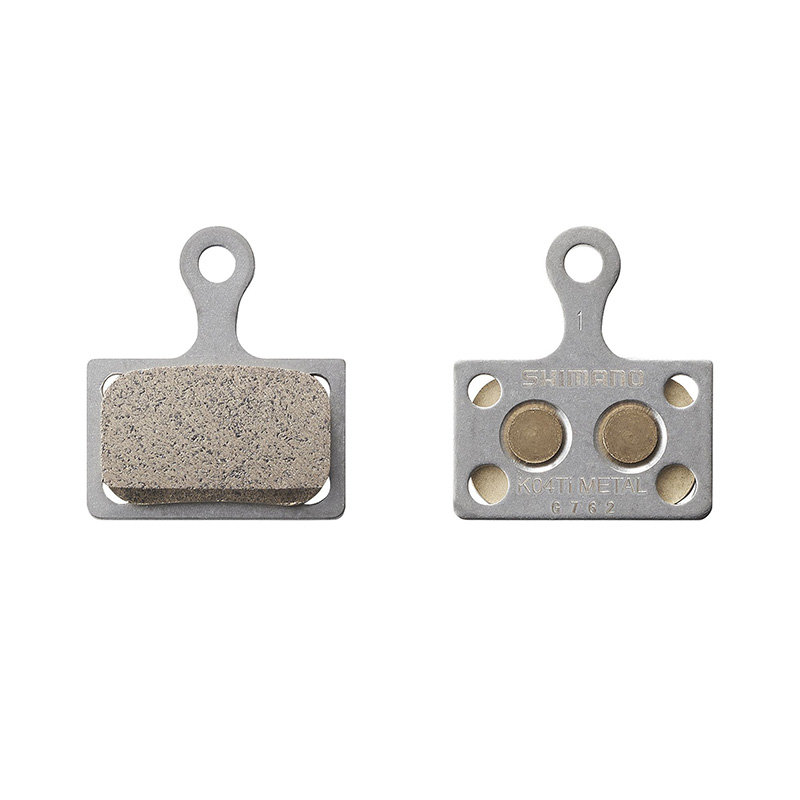 Тормозные колодки Shimano для дискового тормоза K04Ti, метал, пара, с пружин