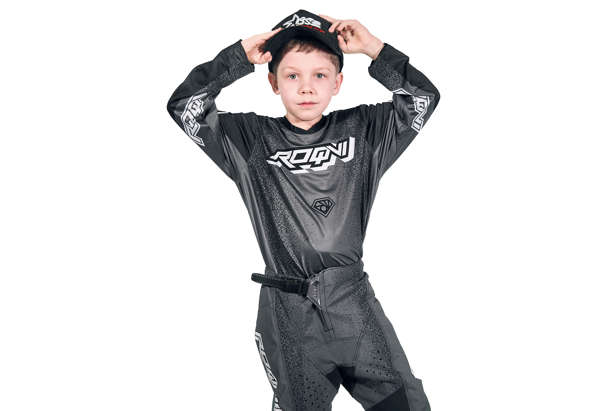 Джерси мотокросс/эндуро ROQVI SOVEREIGN KIDS черный/серый