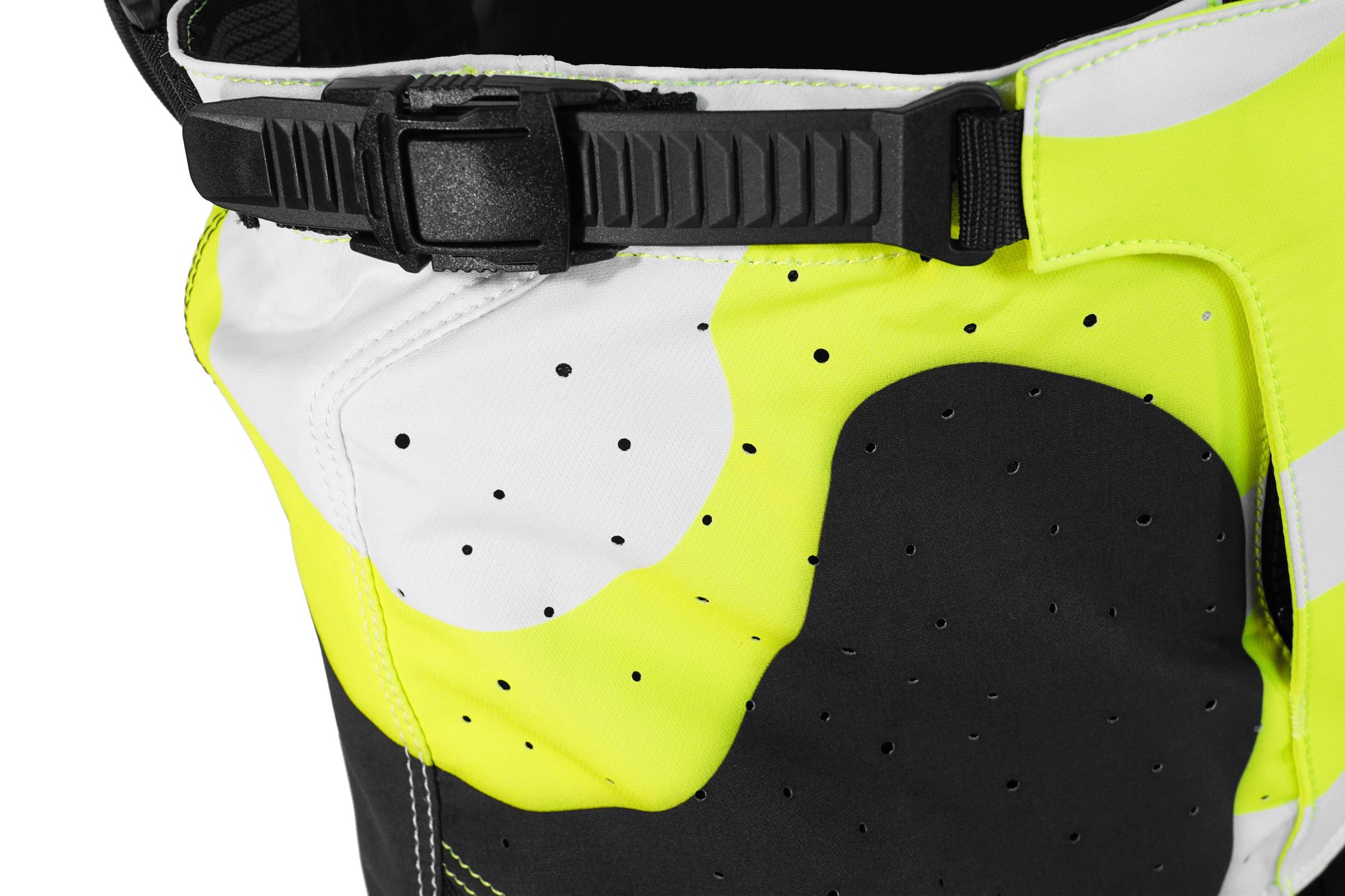 Брюки  мотокросс/эндуро ROQVI CAMO белый/черный/Hi-Viz желтый