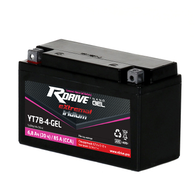 АКБ RDRIVE eXtremal Iridium 12V/6.5Ah YT7B-4-GEL