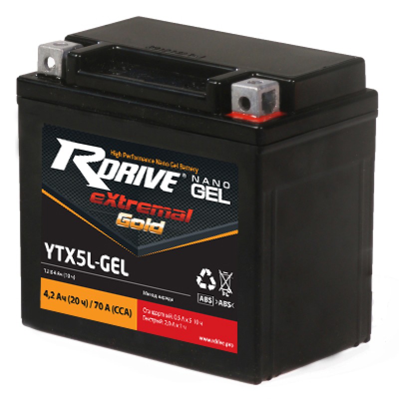 АКБ RDRIVE eXtremal Gold YTX5L-GEL