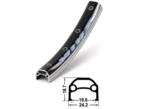 Обод ZLA-022 700Сx32 отв. двойной, пистонированный, черный