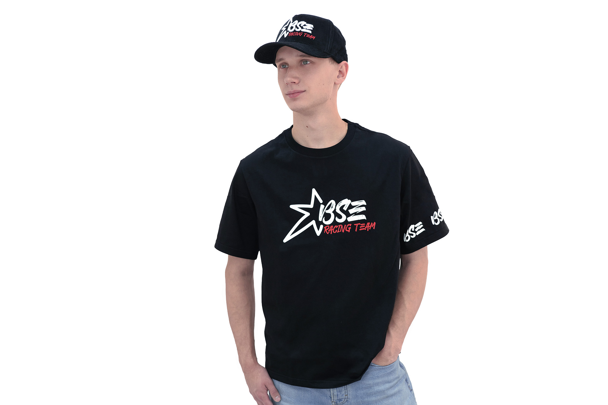 Бейсболка BSE RACING TEAM черный