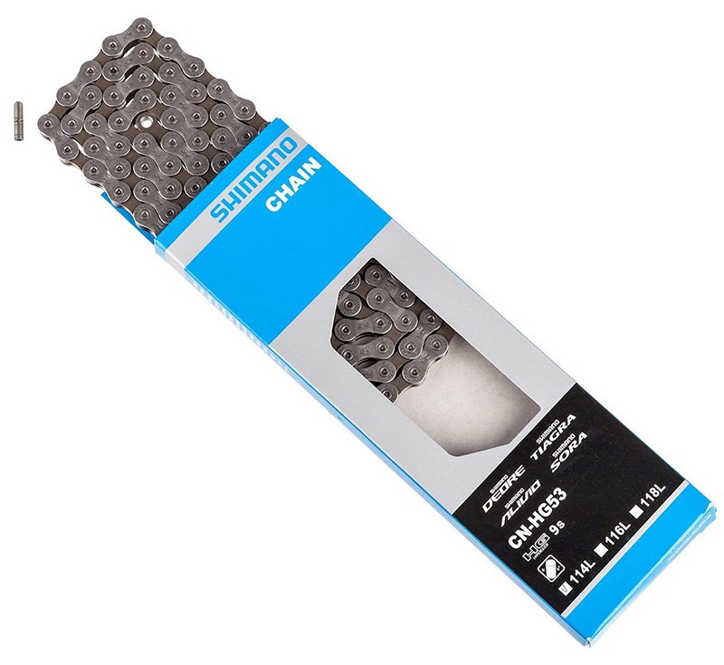 Цепь Shimano Deore, HG53, 9 скоростей, 116 звеньев (1шт)