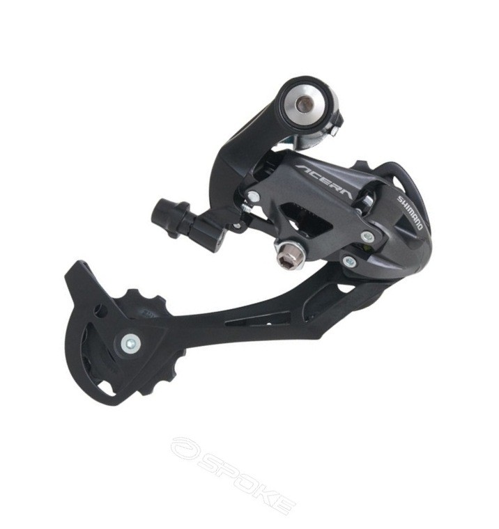 Переключатель задний Shimano Acera, M390, SGS, 9 ск., черный