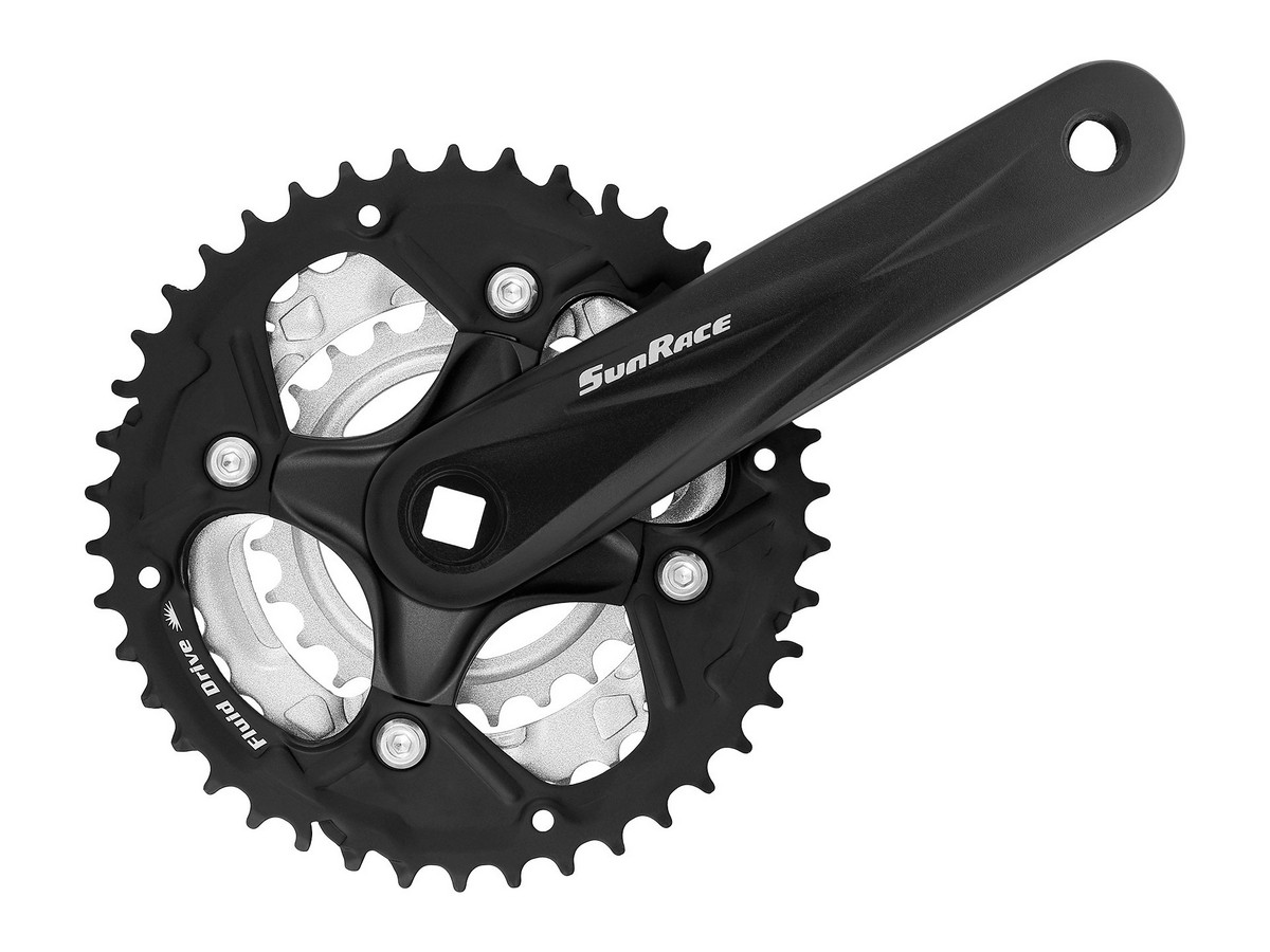 Шатуны SunRace FCM500, 7/8 скоростей 42-34-24