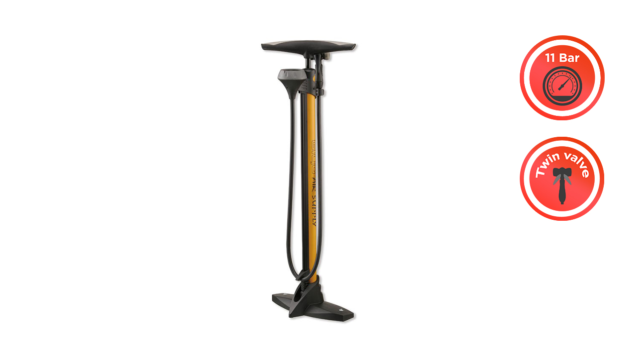 Велосипедный насос напольный Giyo GF-56, металлический, 160 PSI