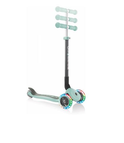 Трехколесный самокат Globber PRIMO FOLDABLE LIGHTS мятный