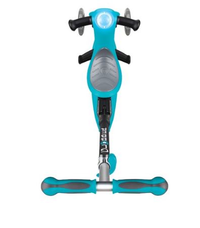 Трехколесный самокат Globber-трансформер GO UP DELUXE PLAY LIGHT бирюзовый