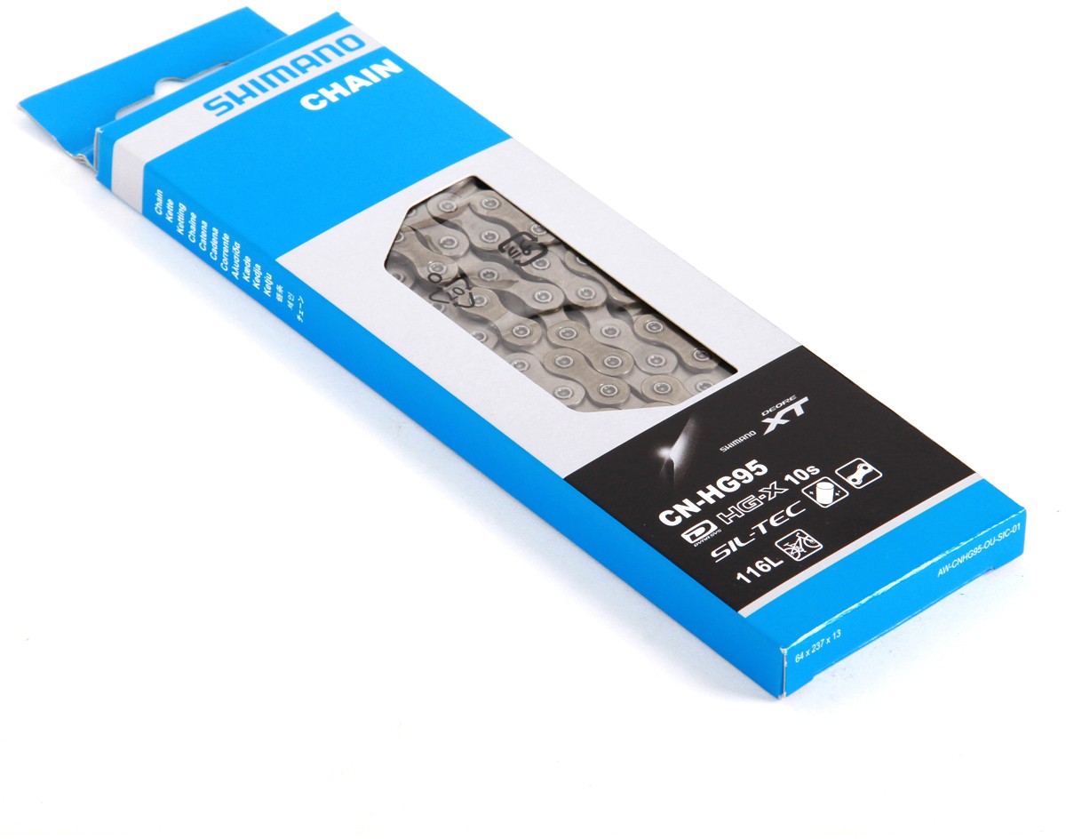 Цепь Shimano XT,HG95, 10ск, 116 зв.,амп.пин (1шт)