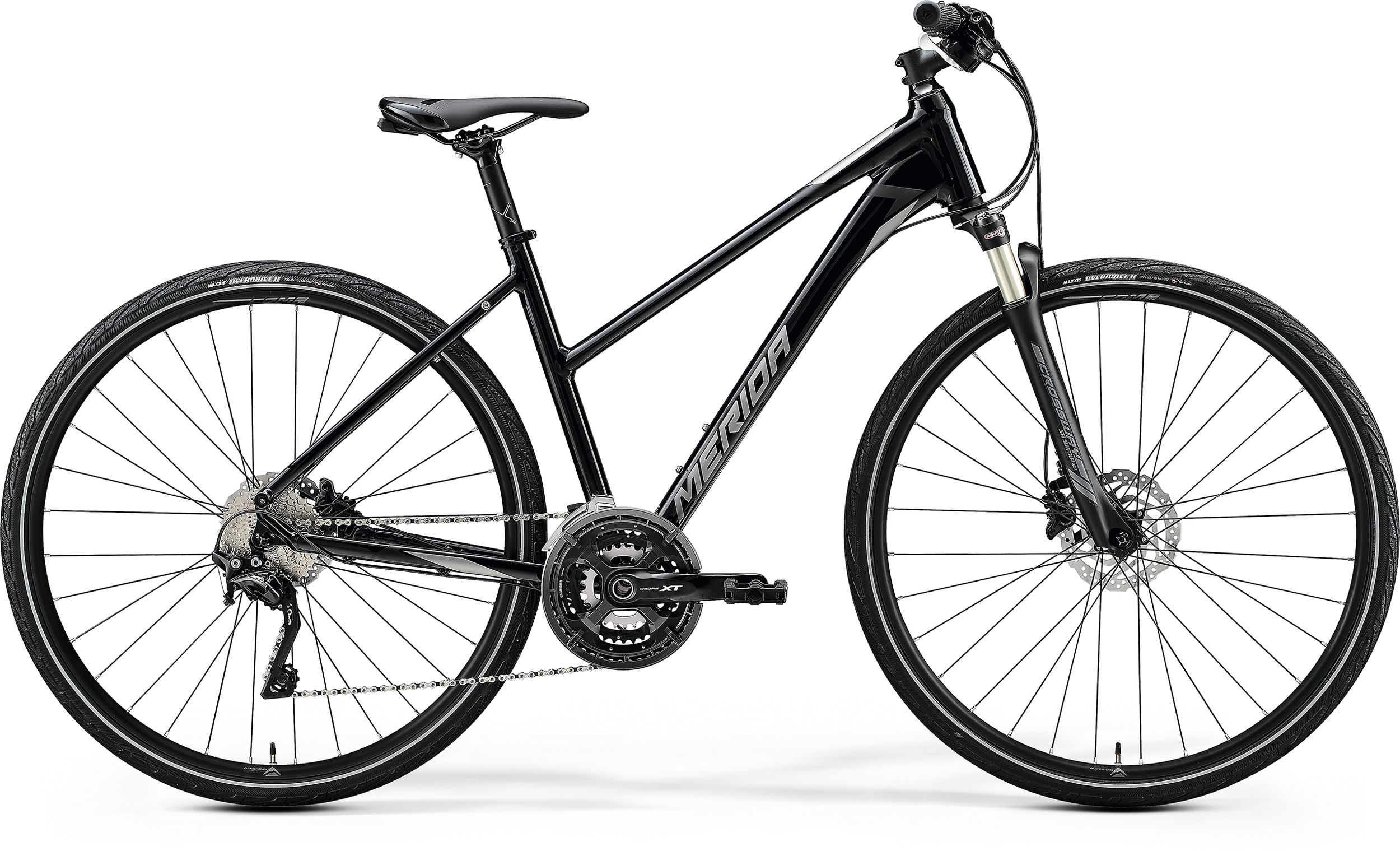 Велосипед Merida 2020 Crossway XT Edition Lady К:700C Р:XS(43cm) GlossyBlack/MattSilver/Black (61108