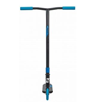 Самокат трюковый NOVATRACK REPLAY BL, PU колеса 120 мм с алюмин.ободом, Т-руль, алюмин.вилка,черно-